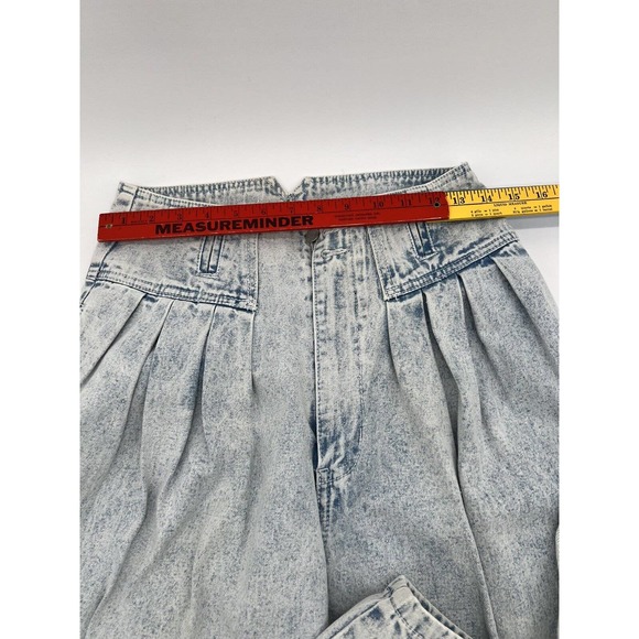 Vtg 80's Jordache Pants Acid Wash High Waist Pleated Denim Jeans Womens 16 - Picture 6 of 6